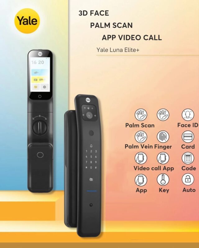 Khóa Khuôn Mặt – Tương Lai Của Hệ Thống An Ninh Không Chìa Khóa Khoa cua Yale Luna Elite 1