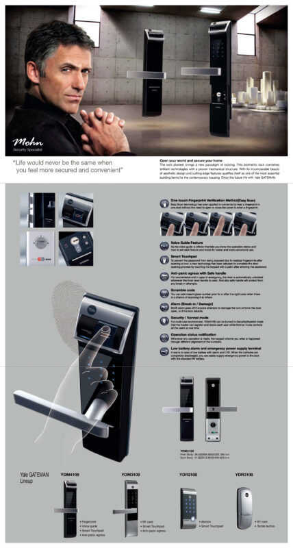 So sánh Yale YDM3109 và Yale YDM4109 KHOA DIEN TU YALE YDM 4109 Page 2