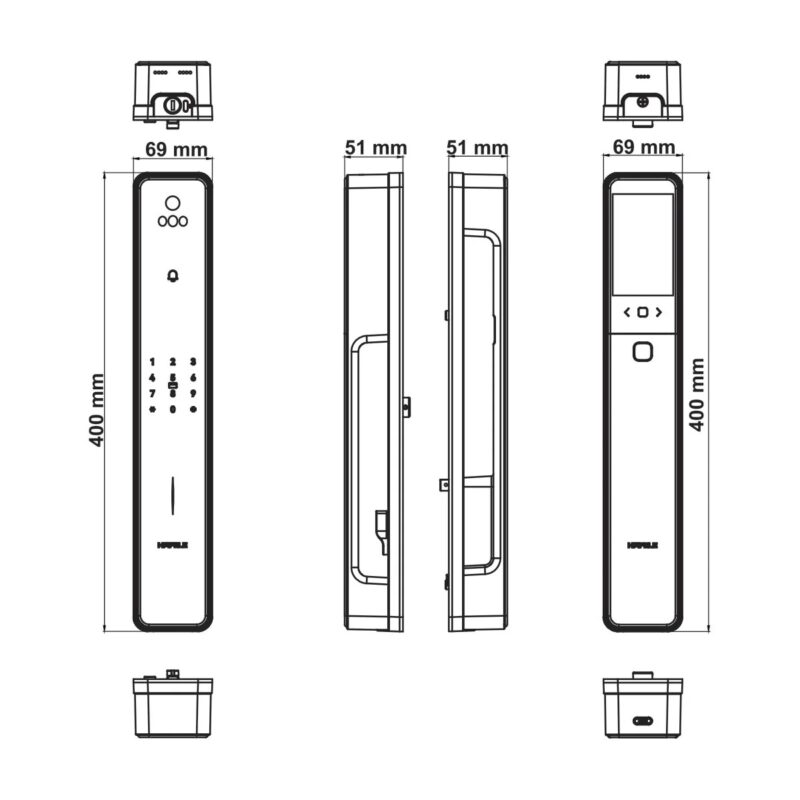 Khoa dien tu HAFELE Infinity PP2502W 2 1
