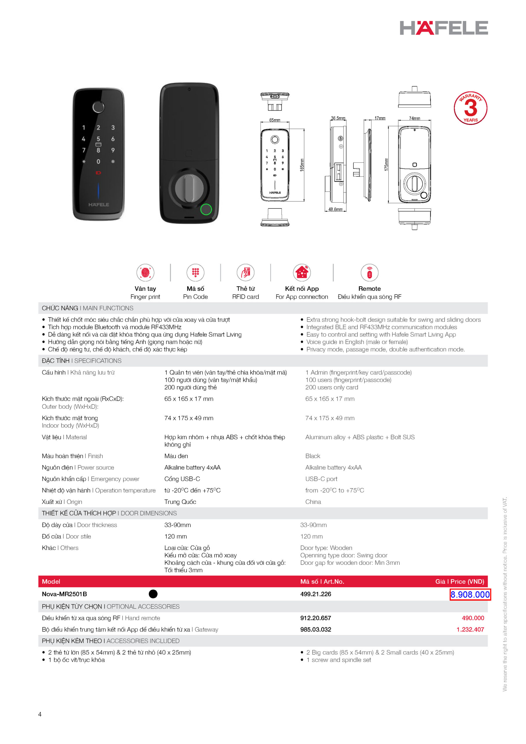 Khóa điện tử HAFELE Nova - MR2501B Khoa dien tu HAFELE Nova MR2501B 11 Page 4 scaled