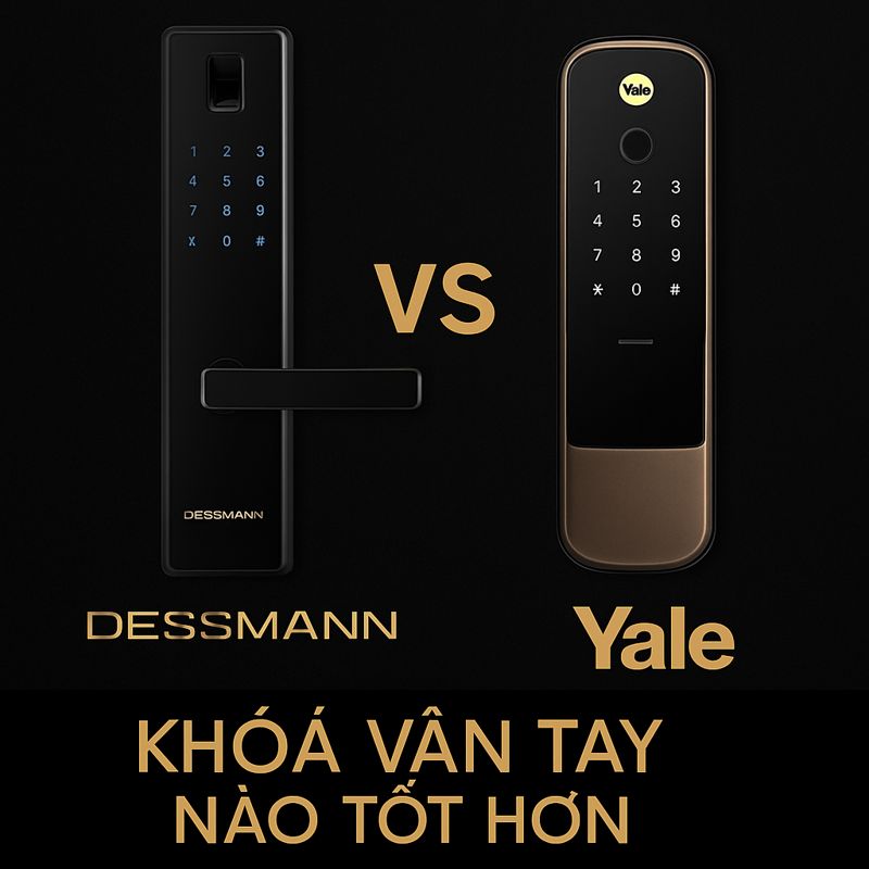 Khoá vân tay Dessmann với Khoá vân tay Yale khoá nào tốt hơn