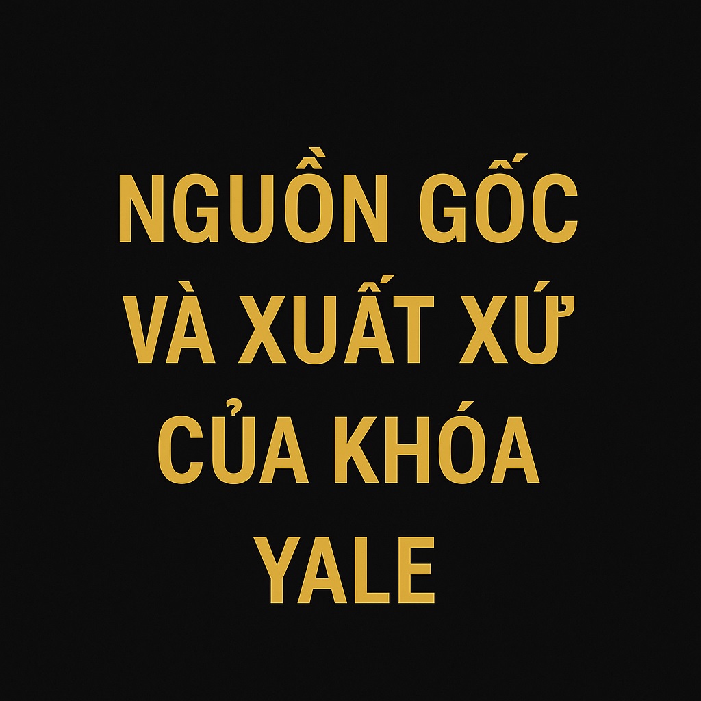 Nguồn gốc và xuất xứ của khoá Yale