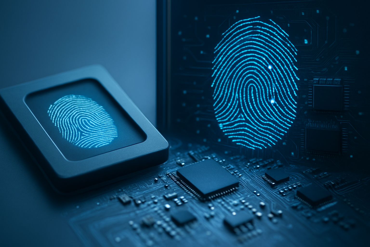 Nguyên lý vận hành khóa điện tử vân tay Hệ thống xử lý trung tâm và dạng nhận dạng thuật toán