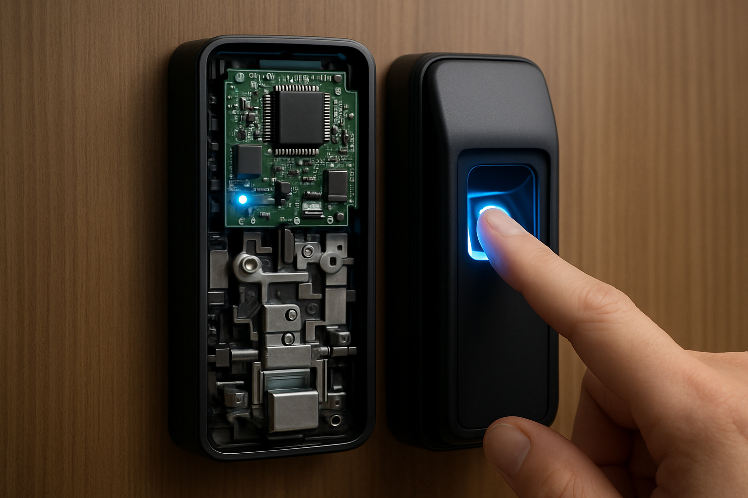 Nguyên lý vận hành khóa điện tử vân tay Cơ chế mở khóa và bảo mật