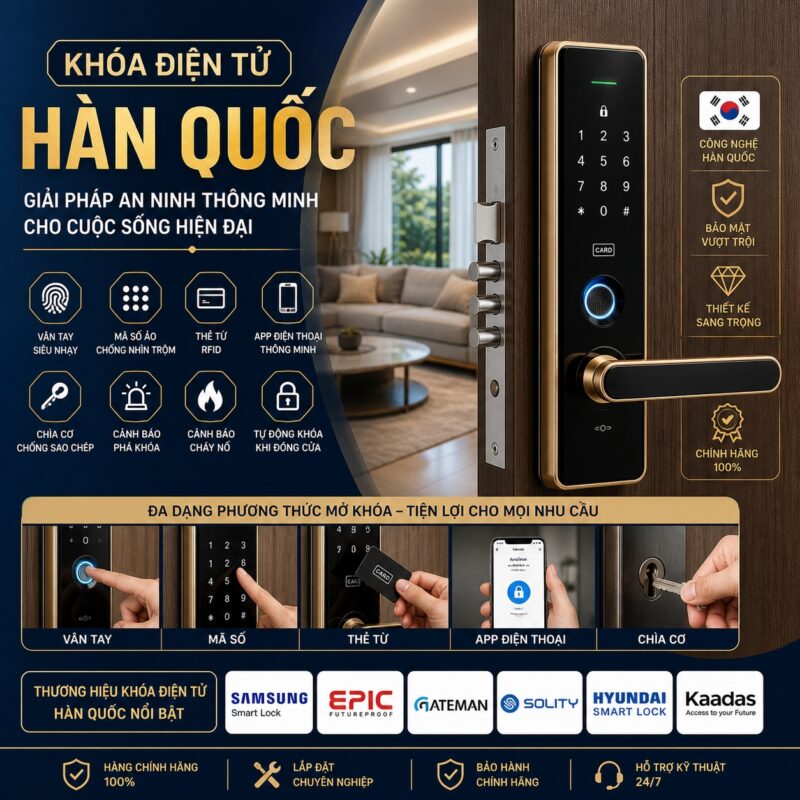 Khóa Điện Tử Hàn Quốc