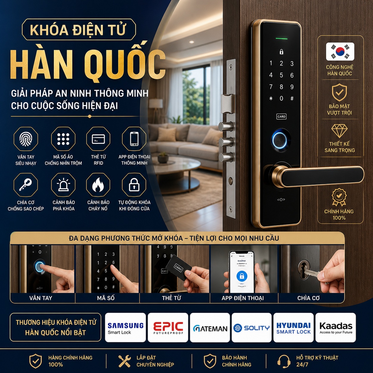 Khóa Điện Tử Hàn Quốc