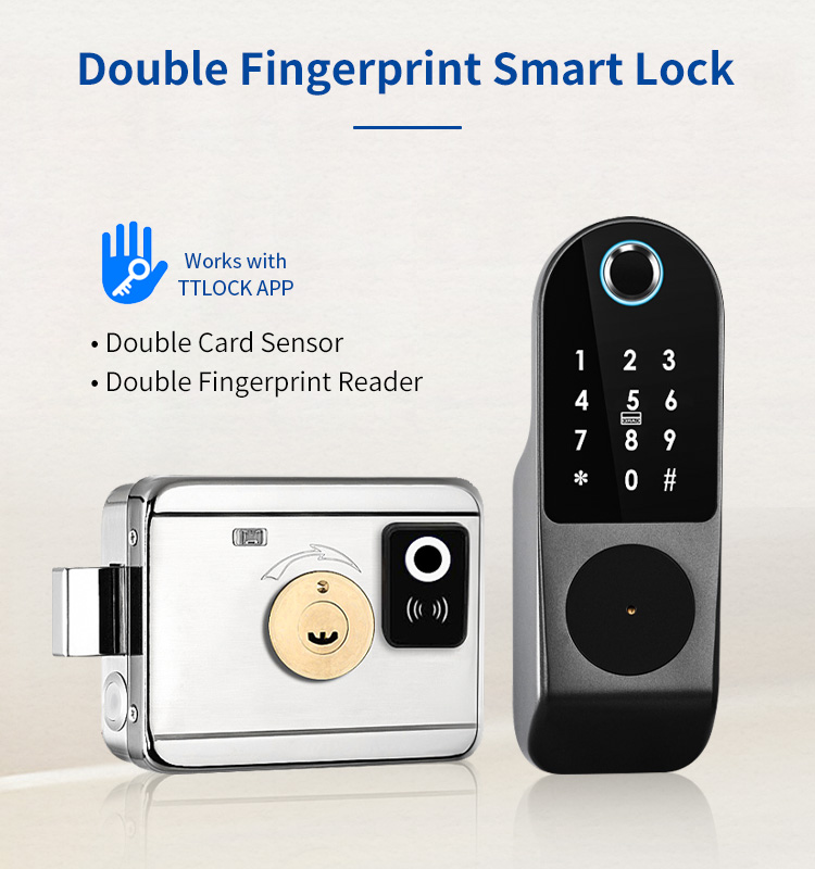 Khoá Điện Tử Cổng Sắt 2 Mặt Eurolock R1-2 Eurolock R1 2 1