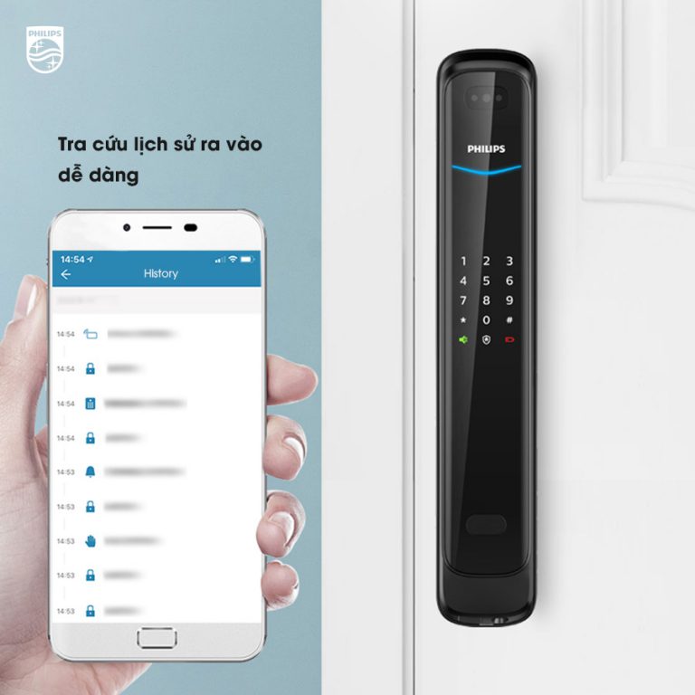 Khóa Khuôn Mặt Philips DDL702 Chính Hãng Face ID 3D Thông Minh Cao Cấp Philips DDL702 4