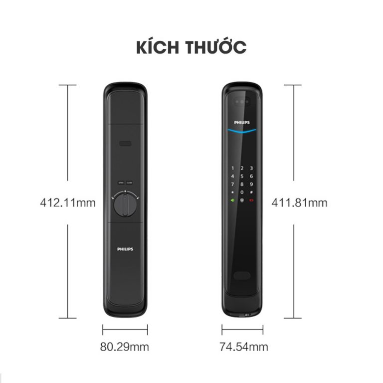 Khóa Khuôn Mặt Philips DDL702 Chính Hãng Face ID 3D Thông Minh Cao Cấp Philips DDL702 6