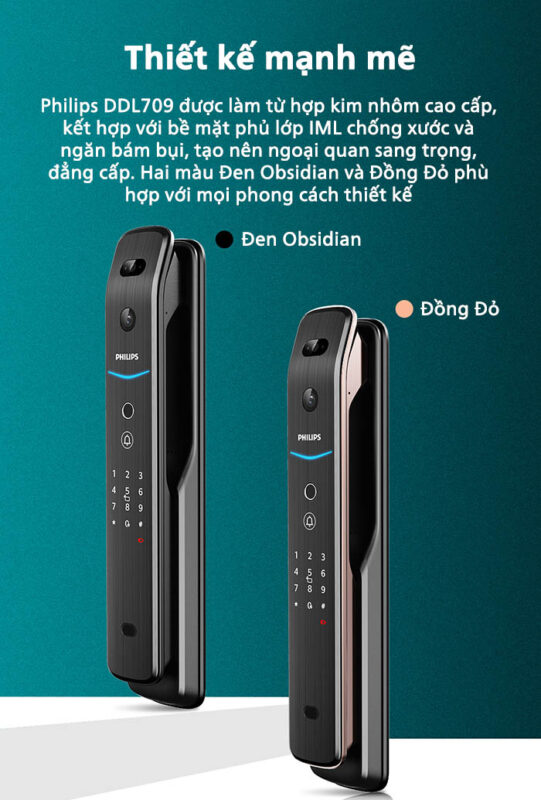 khoa cua dien tu philips ddl709 7hws 12