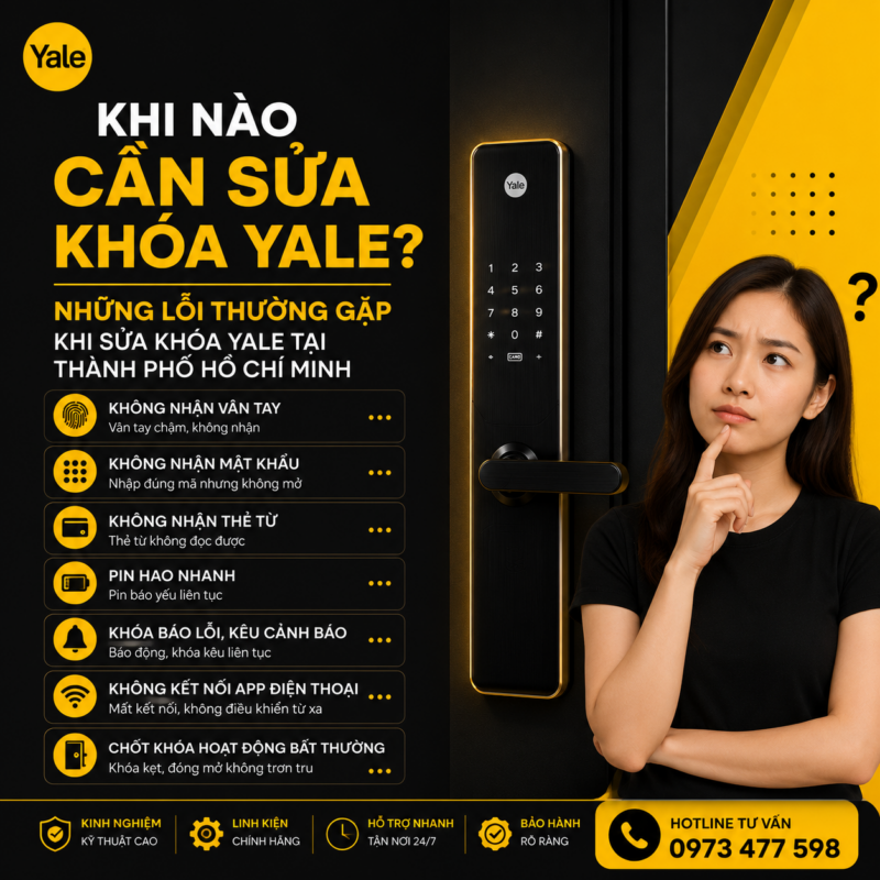 Sửa Khóa Yale TP Hồ Chí Minh nhung loi thuong gap khi sua khoa yale tai thanh pho ho chi minh