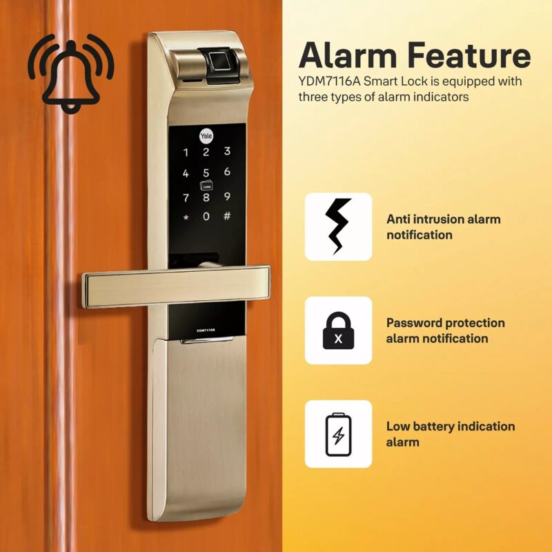 Ưu Điểm Vượt Trội Của Khóa Điện Tử Yale Yale YDM 7116A CG 5