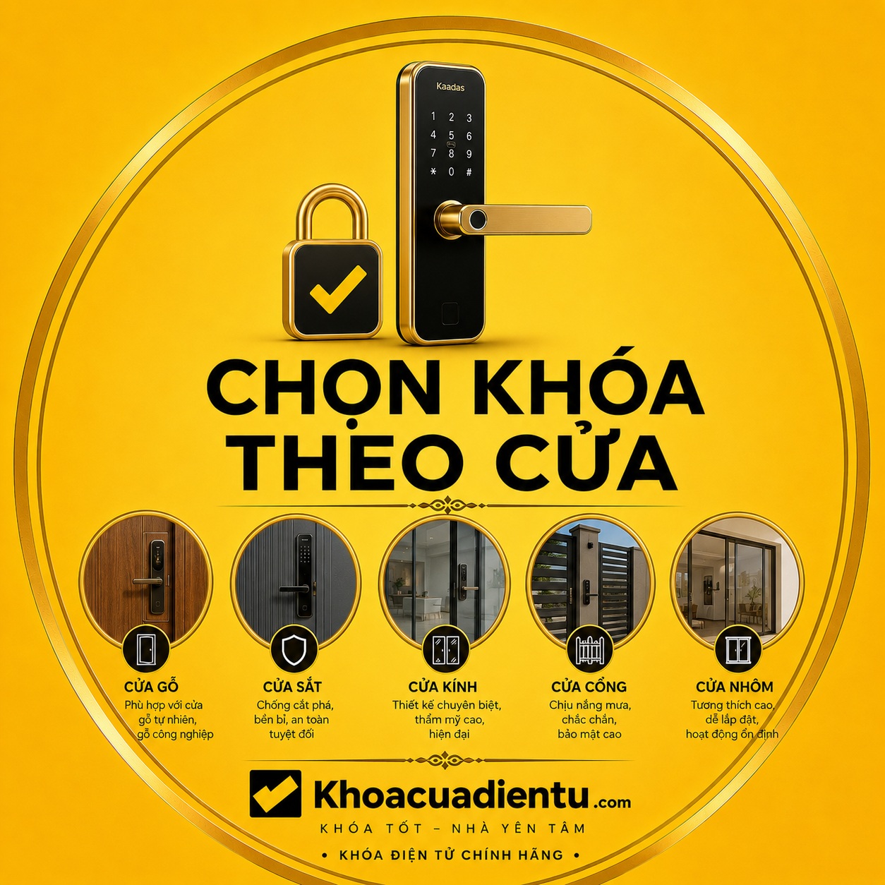 chon khoa cua dien tu theo loai cua khoacuadientu