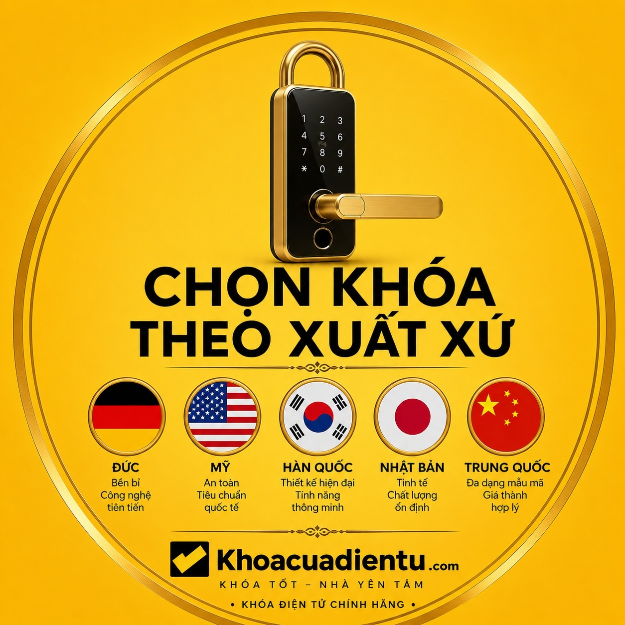 chon khoa cua dien tu theo xuat xu khoacuadientu