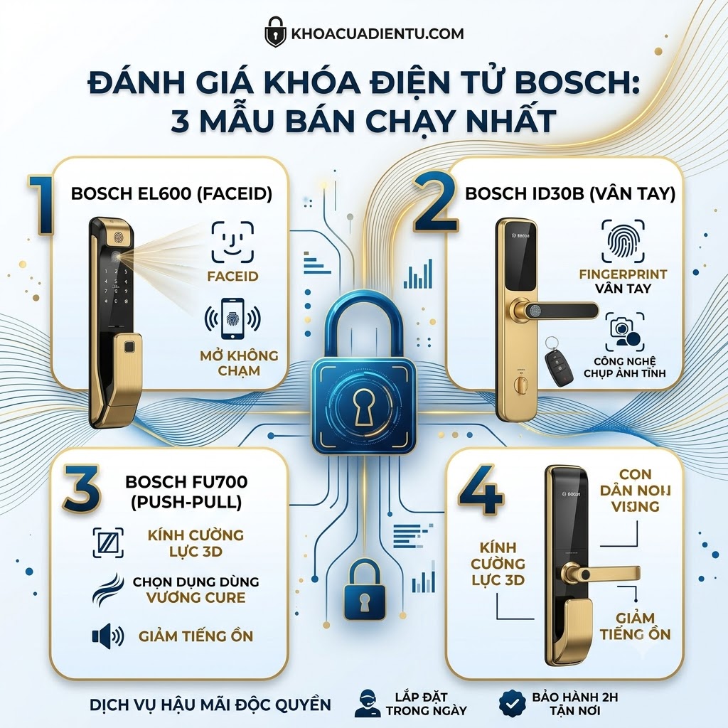 Đánh Giá Khóa Điện Tử Bosch: Đẳng Cấp Công Nghệ Đến Từ Đức