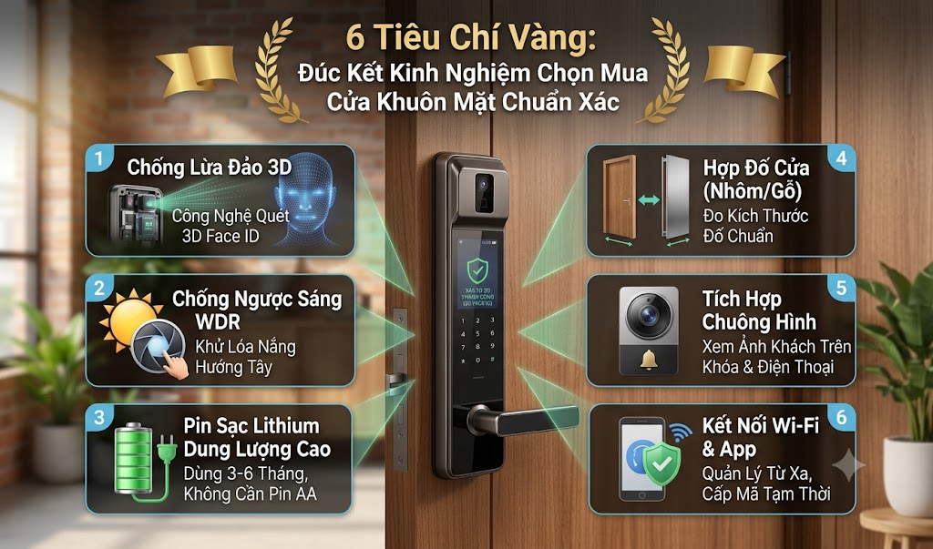 Kinh Nghiệm Chọn Mua Khóa Cửa Khuôn Mặt 6 tieu chi vang duc ket kinh nghiem chon mua khoa cua khuon mat chuan