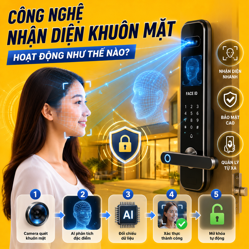 Những Công Nghệ Mới Trên Khóa Khuôn Mặt Cong Nghe Nhan Dien Khuon Mat Hoat Dong Nhu The Nao