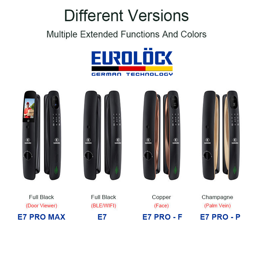 Khóa Khuôn Mặt Eurolock E7 PRO MAX EUROLOCK PRO MAX TINH NANG 2