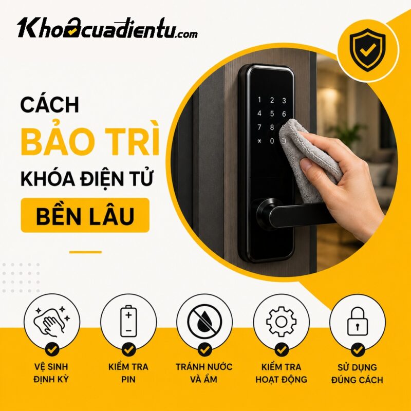 Cách Bảo Trì Khóa Điện Tử Bền Lâu