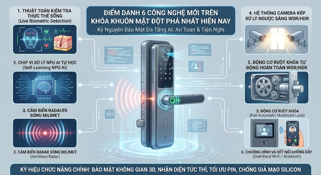 Những Công Nghệ Mới Trên Khóa Khuôn Mặt diem danh 6 cong nghe moi tren khoa khuon mat dot pha nhat hien nay