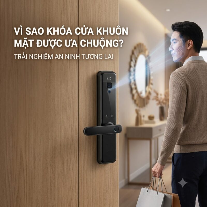 Vì Sao Khóa Cửa Khuôn Mặt Được Ưa Chuộng Hơn Khóa Vân Tay?