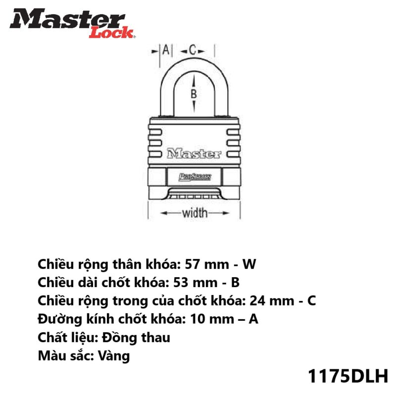 Masterlock 1175DLH 2