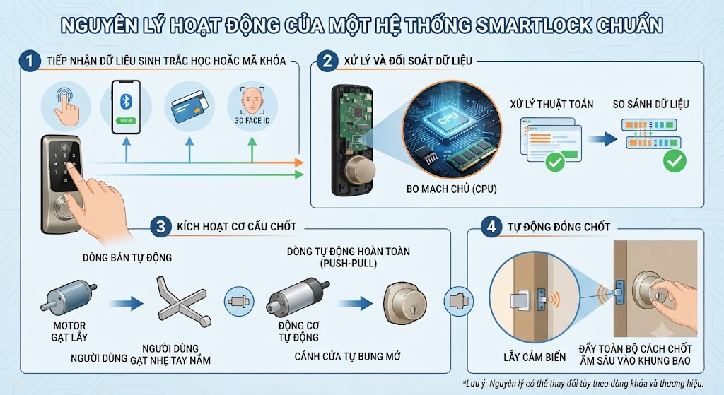 SMARTLOCK LÀ GÌ? nguyen ly hoat dong cua mot he thong smartlock chuan