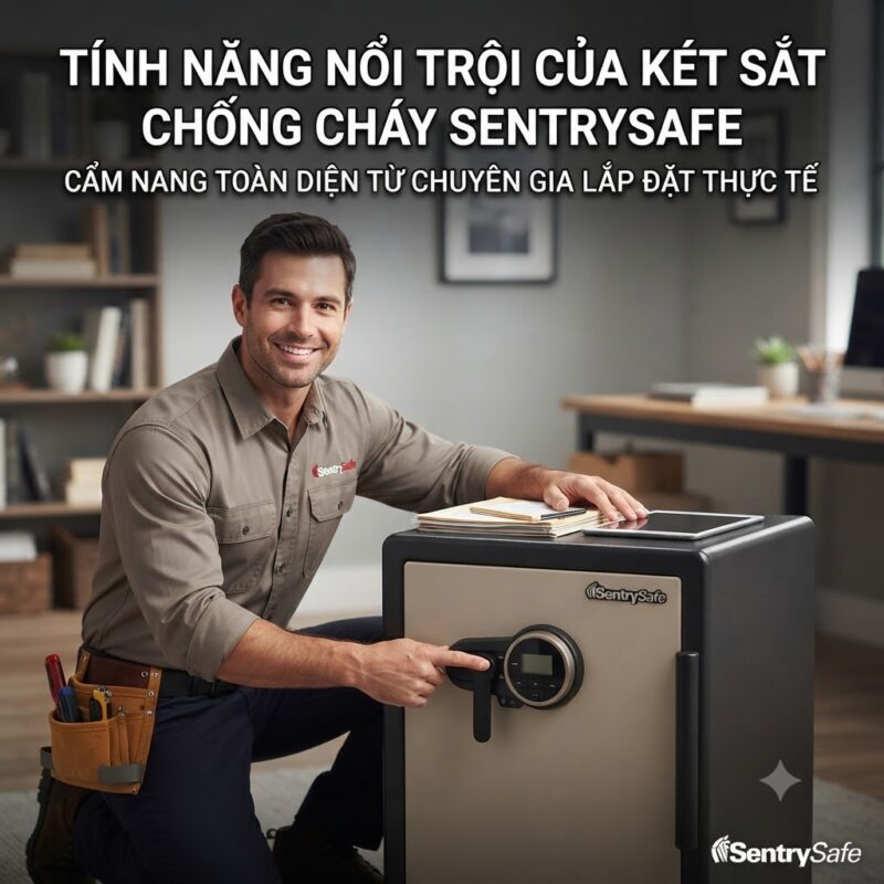 Tính năng nổi trội của két sắt chống cháy SentrySafe