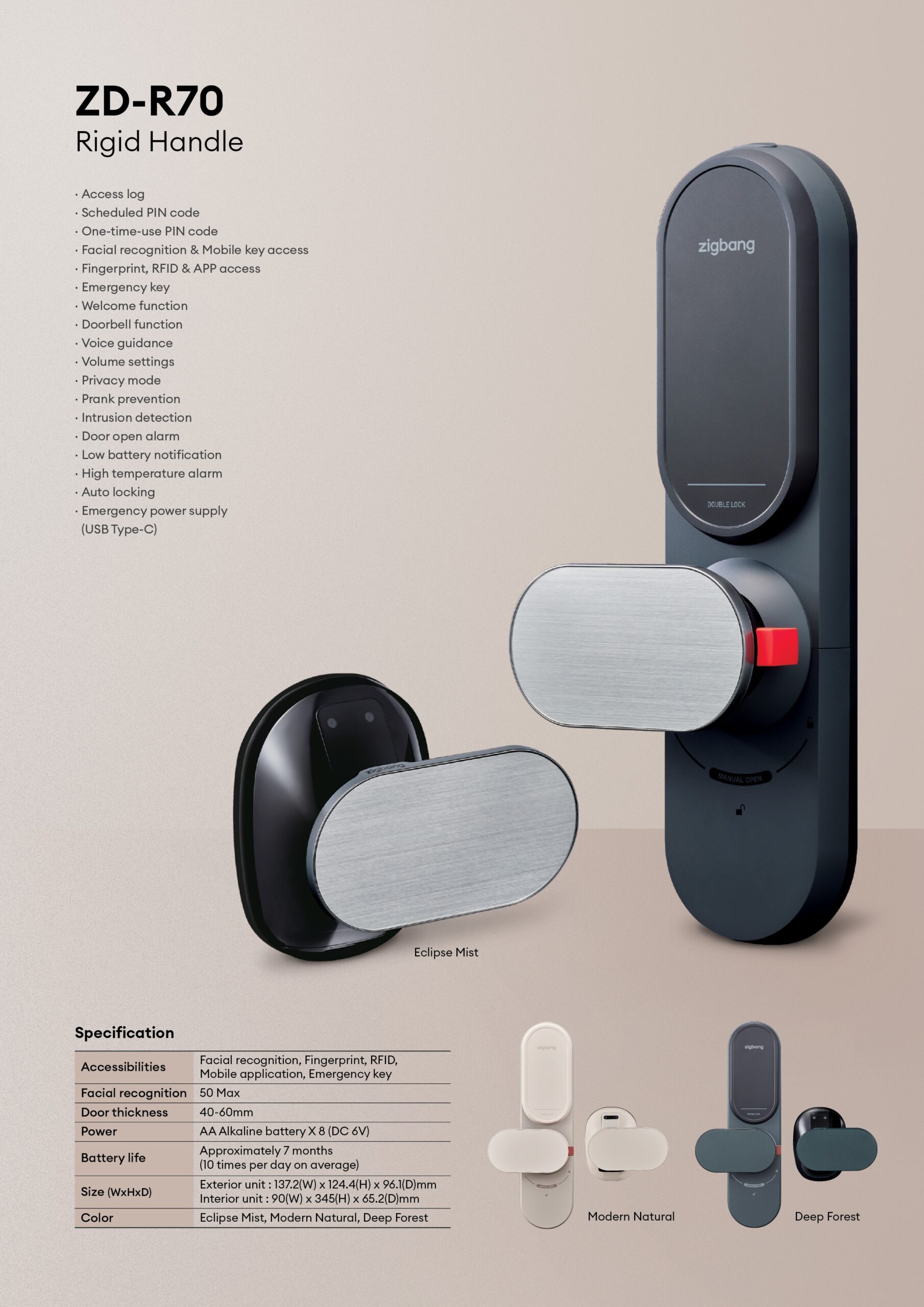 Khóa Khuôn Mặt ZIGBANG ZD-R70 zigbang ZD R70 scaled