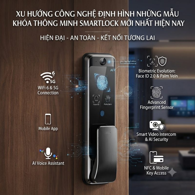 Những mẫu khóa thông minh SMARTLOCK mới nhất hiện nay Xu huong cong nghe dinh hinh Nhung mau khoa thong minh SMARTLOCK moi nhat hien nay