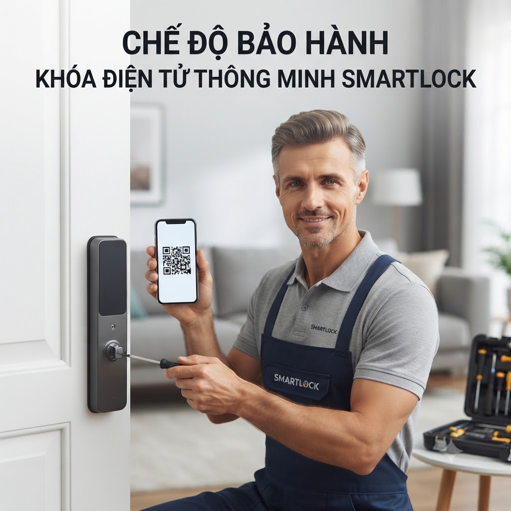 Chế độ bảo hành khóa điện tử thông minh SMARTLOCK