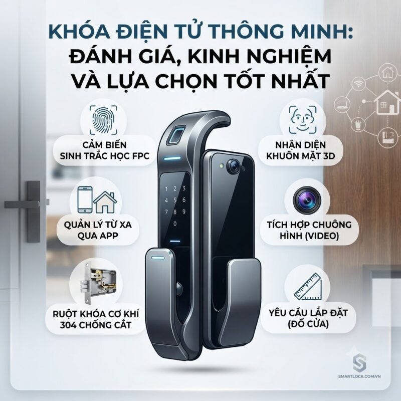Những mẫu khóa điện tử SMARTLOCK mới nhất hiện nay