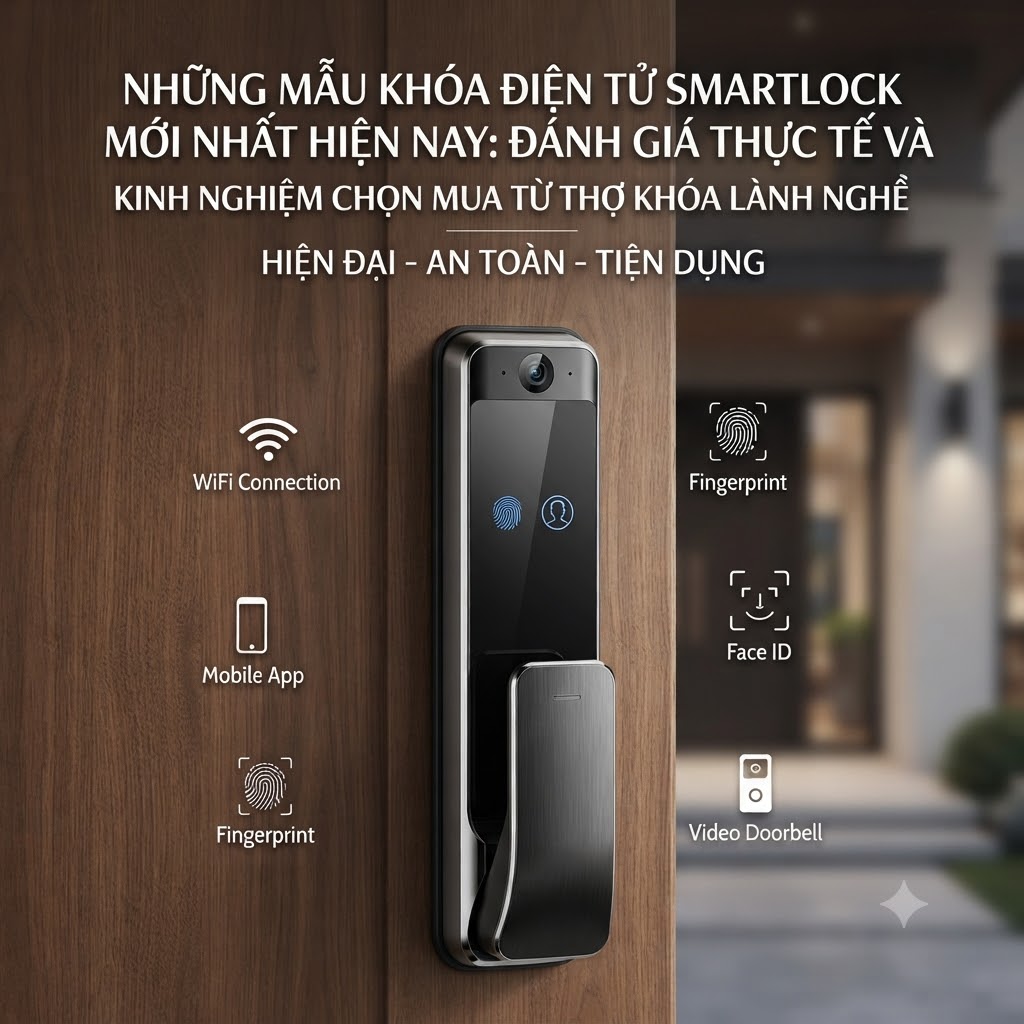 Những mẫu khóa thông minh SMARTLOCK mới nhất hiện nay
