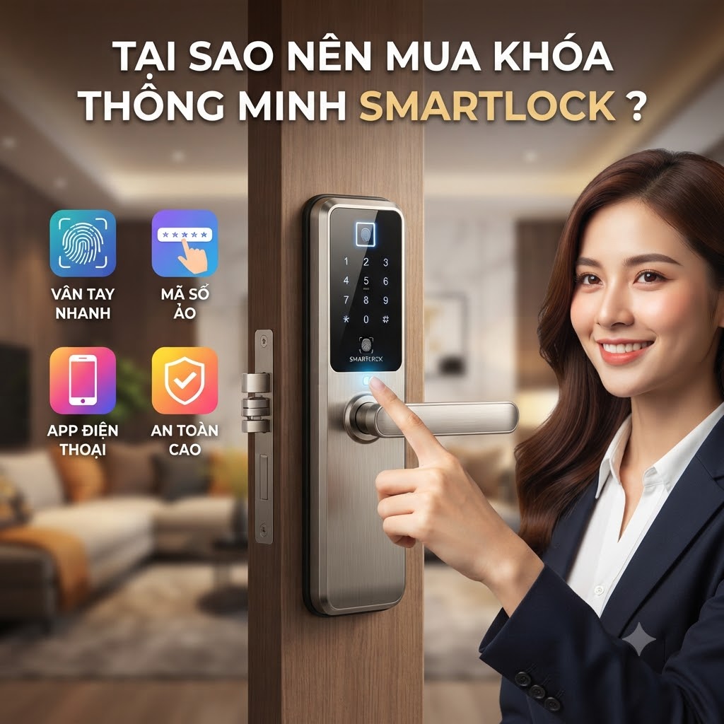 TẠI SAO NÊN MUA KHÓA THÔNG MINH SMARTLOCK ?
