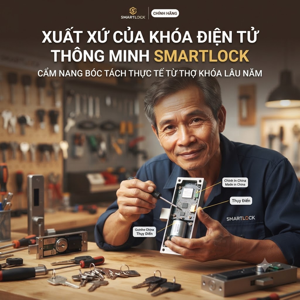 Xuất xứ của khóa điện tử thông minh SMARTLOCK